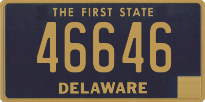 DE license plate 46646
