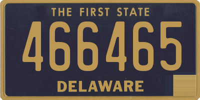 DE license plate 466465