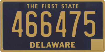DE license plate 466475
