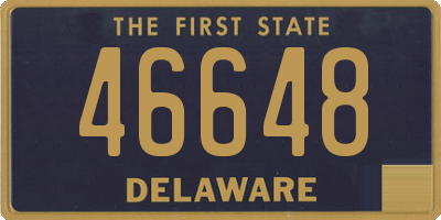 DE license plate 46648