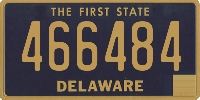 DE license plate 466484