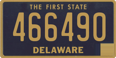 DE license plate 466490