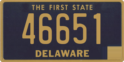 DE license plate 46651