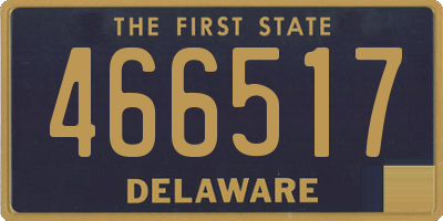 DE license plate 466517