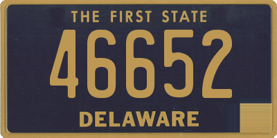 DE license plate 46652
