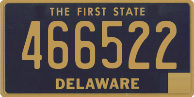 DE license plate 466522