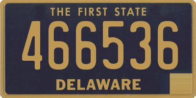 DE license plate 466536