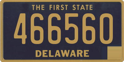 DE license plate 466560