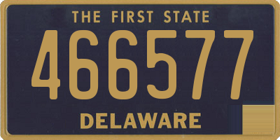 DE license plate 466577