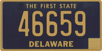 DE license plate 46659