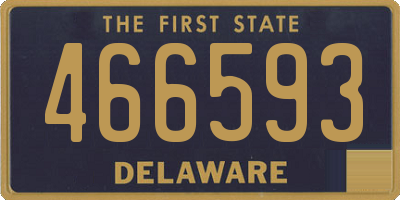 DE license plate 466593