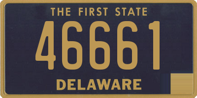 DE license plate 46661