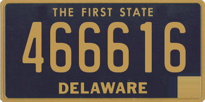 DE license plate 466616