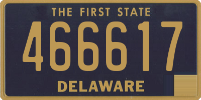 DE license plate 466617