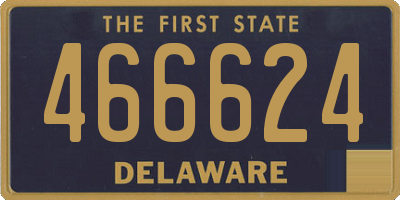 DE license plate 466624