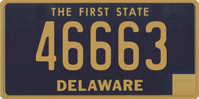 DE license plate 46663