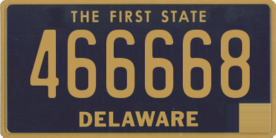DE license plate 466668