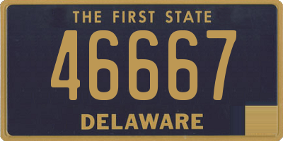 DE license plate 46667