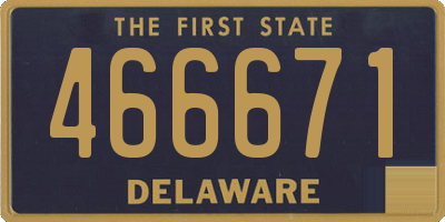 DE license plate 466671