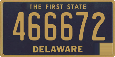 DE license plate 466672