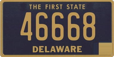 DE license plate 46668