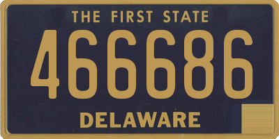 DE license plate 466686