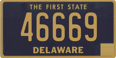 DE license plate 46669