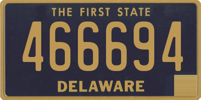 DE license plate 466694