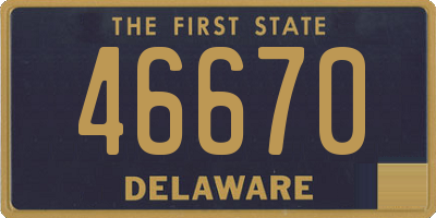 DE license plate 46670