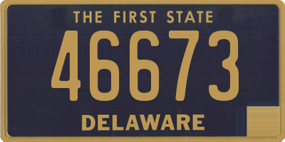 DE license plate 46673
