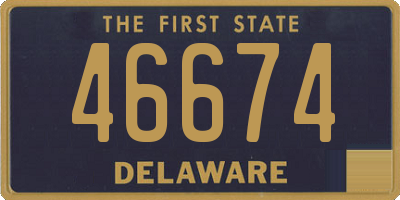 DE license plate 46674