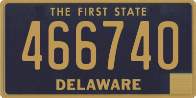 DE license plate 466740