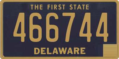 DE license plate 466744