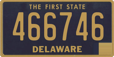 DE license plate 466746