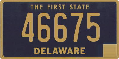 DE license plate 46675