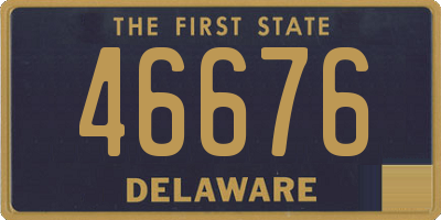 DE license plate 46676