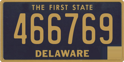 DE license plate 466769