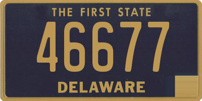 DE license plate 46677
