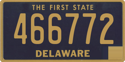 DE license plate 466772