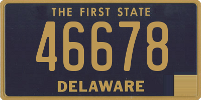 DE license plate 46678