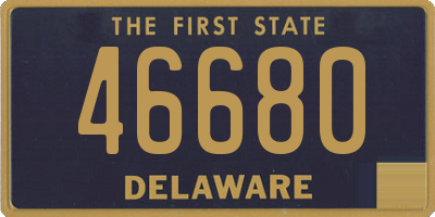 DE license plate 46680