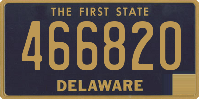 DE license plate 466820