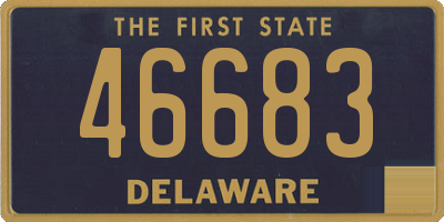 DE license plate 46683