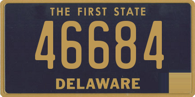 DE license plate 46684