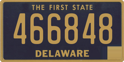 DE license plate 466848