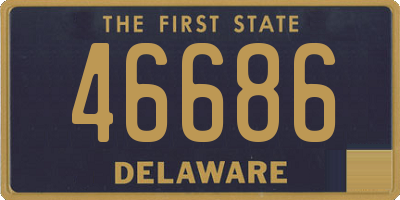 DE license plate 46686