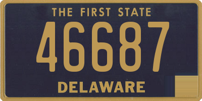 DE license plate 46687