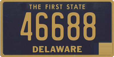DE license plate 46688