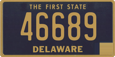 DE license plate 46689