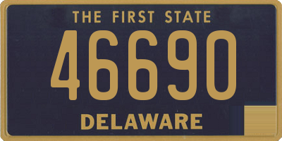 DE license plate 46690